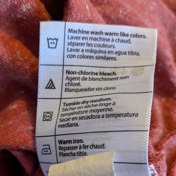 Carhartt K87 2XL Red‎ Heathered Original Fit T-shirt w/ Front Pocket - Picture 6 of 6